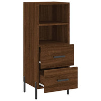Thumbnail for Sideboard Braun Eichen-Optik 34,5x34x90 cm Holzwerkstoff