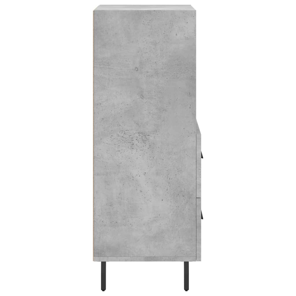 Sideboard Betongrau 34,5x34x90 cm Holzwerkstoff