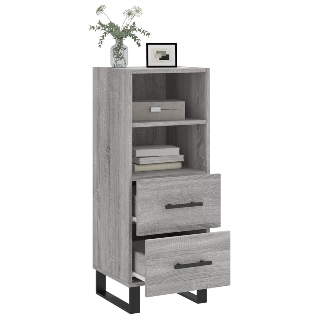 Sideboard Grau Sonoma 34,5x34x90 cm Holzwerkstoff