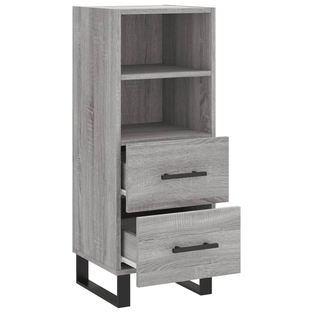 Sideboard Grau Sonoma 34,5x34x90 cm Holzwerkstoff