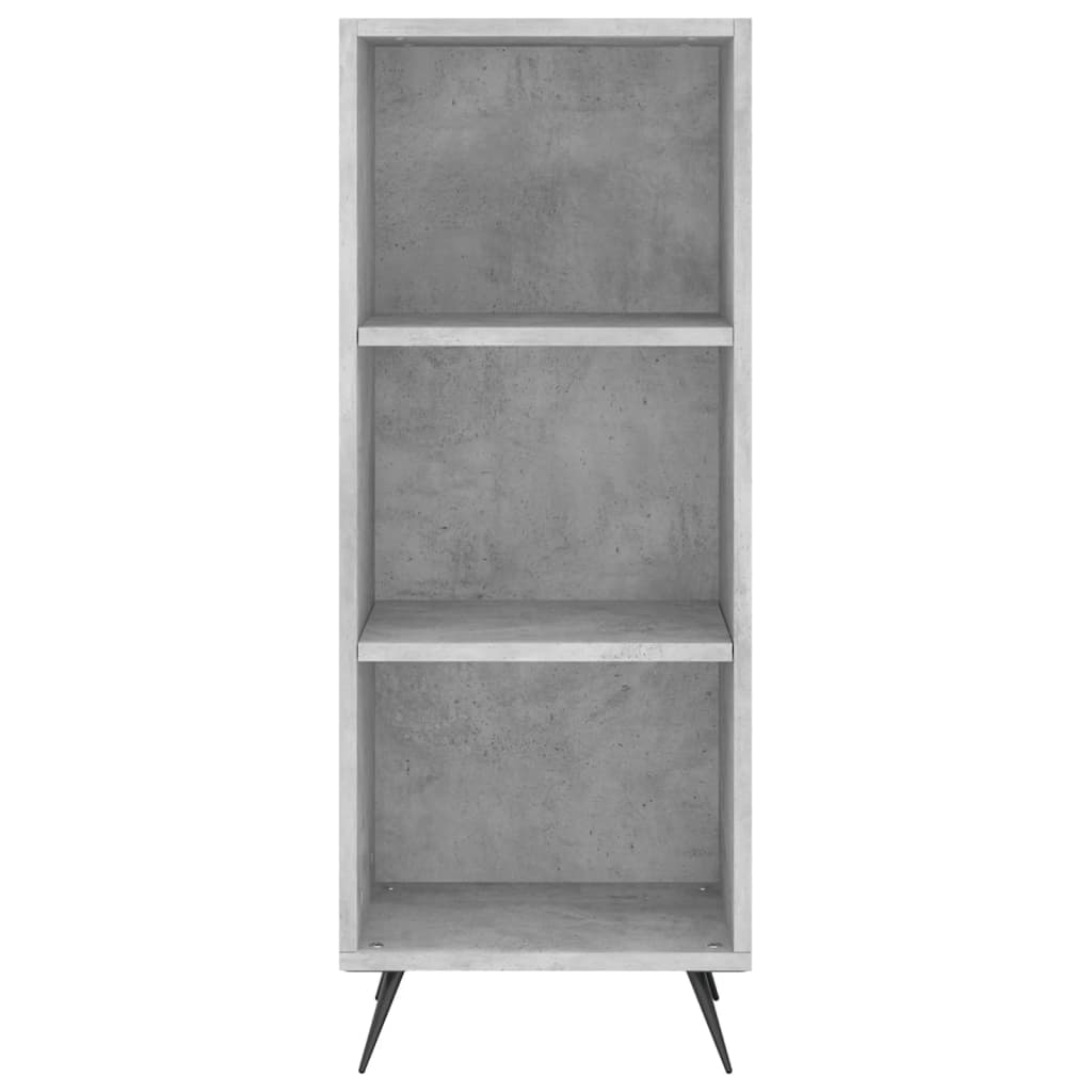 Regalschrank Betongrau 34,5x32,5x90 cm Holzwerkstoff