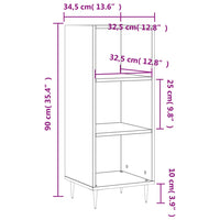 Thumbnail for Sideboard Betongrau 34,5x32,5x90 cm Holzwerkstoff