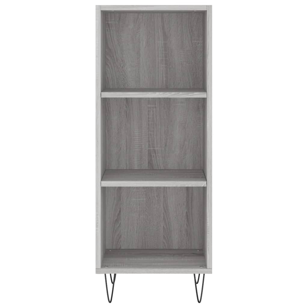 Sideboard Grau Sonoma 34,5x32,5x90 cm Holzwerkstoff