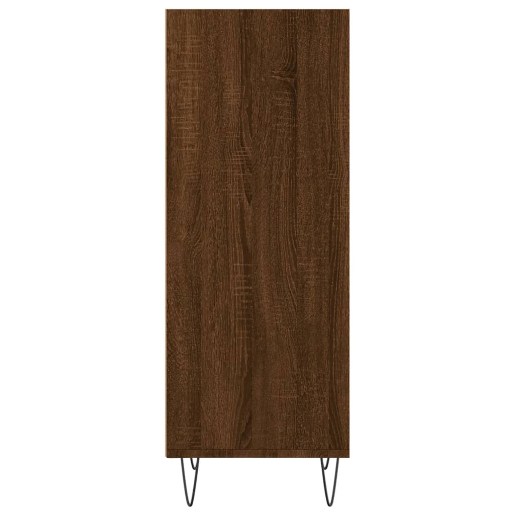 Sideboard Braun Eichen-Optik 34,5x32,5x90 cm Holzwerkstoff