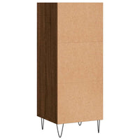 Thumbnail for Sideboard Braun Eichen-Optik 34,5x32,5x90 cm Holzwerkstoff