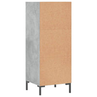 Thumbnail for Sideboard Betongrau 34,5x32,5x90 cm Holzwerkstoff