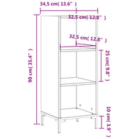 Thumbnail for Sideboard Betongrau 34,5x32,5x90 cm Holzwerkstoff