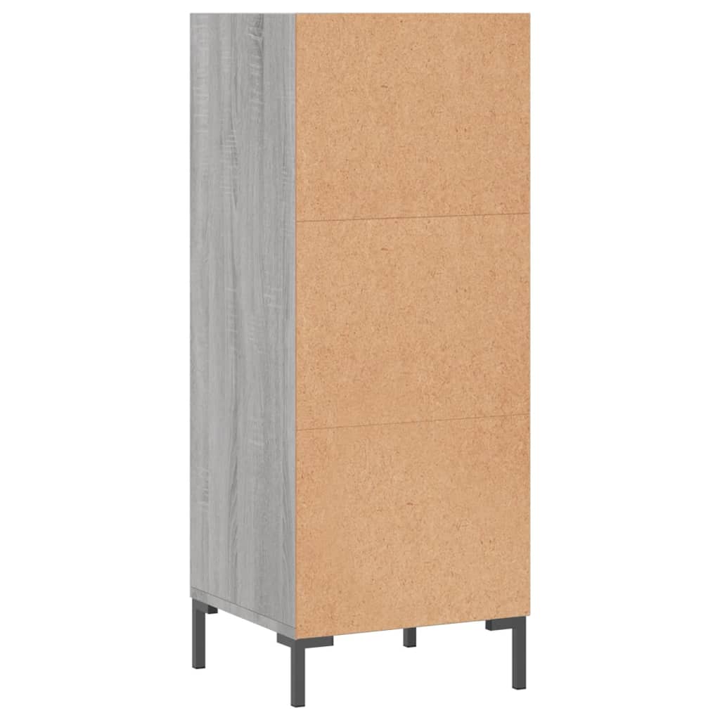Sideboard Grau Sonoma 34,5x32,5x90 cm Holzwerkstoff
