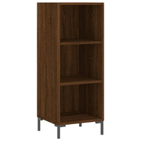 Thumbnail for Sideboard Braun Eichen-Optik 34,5x32,5x90 cm Holzwerkstoff