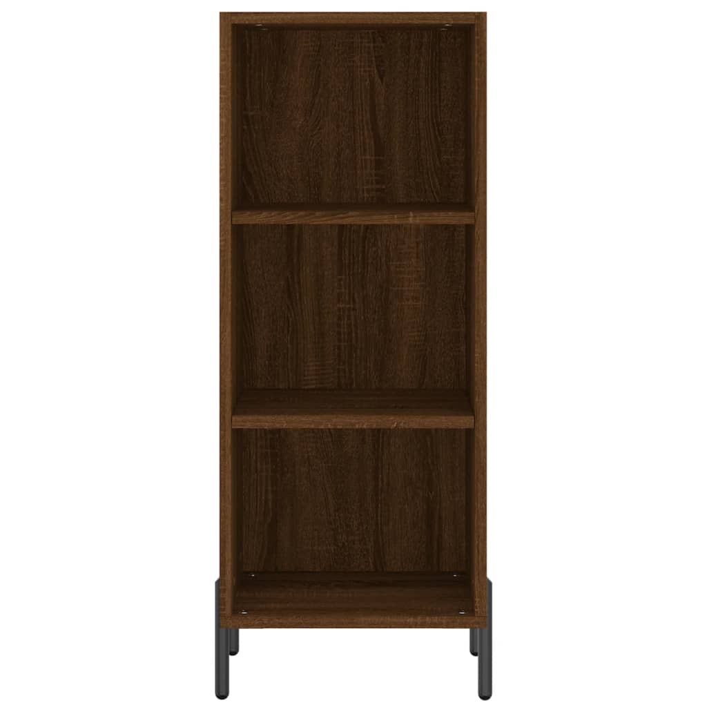 Sideboard Braun Eichen-Optik 34,5x32,5x90 cm Holzwerkstoff