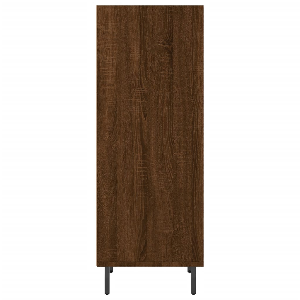 Sideboard Braun Eichen-Optik 34,5x32,5x90 cm Holzwerkstoff