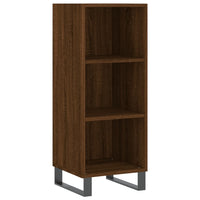Thumbnail for Sideboard Braun Eichen-Optik 34,5x32,5x90 cm Holzwerkstoff