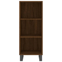 Thumbnail for Sideboard Braun Eichen-Optik 34,5x32,5x90 cm Holzwerkstoff