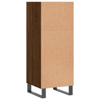 Thumbnail for Sideboard Braun Eichen-Optik 34,5x32,5x90 cm Holzwerkstoff
