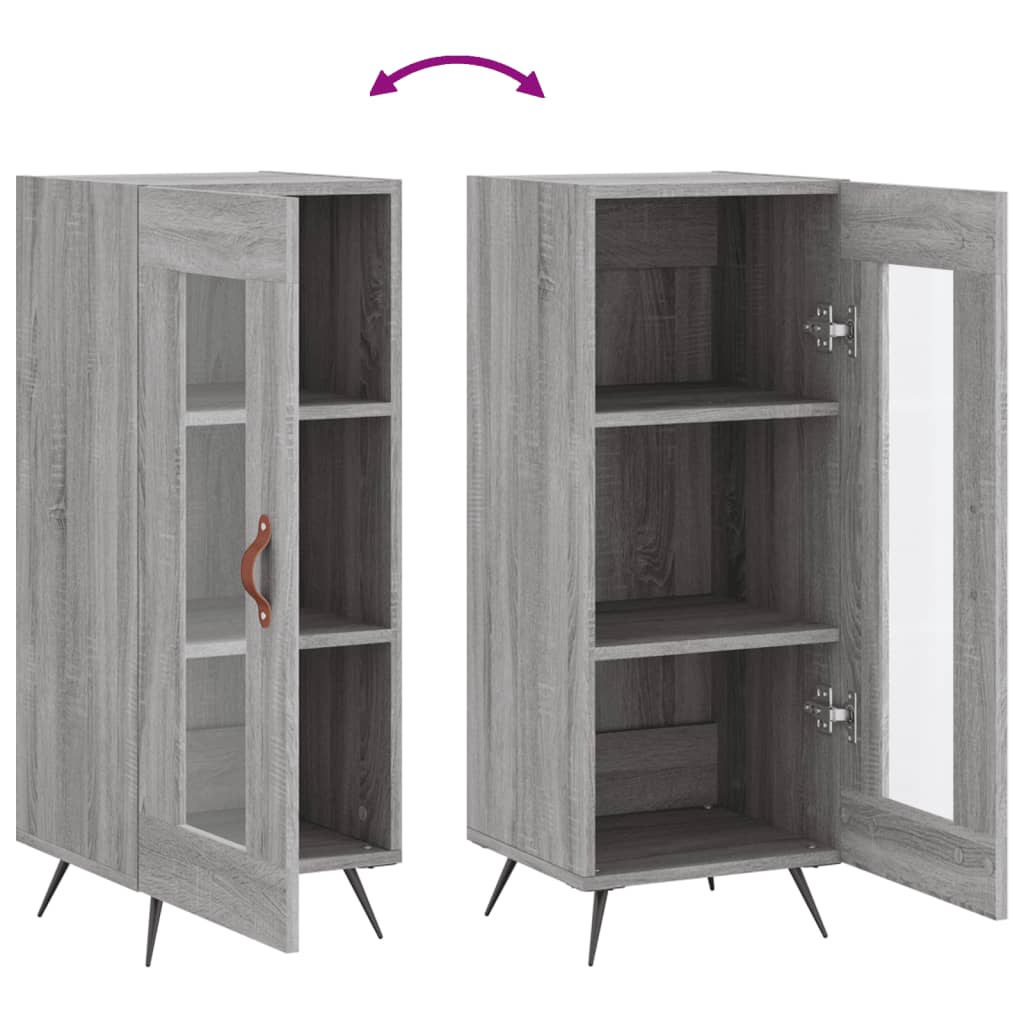 Sideboard Grau Sonoma 34,5x34x90 cm Holzwerkstoff