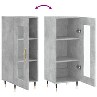 Thumbnail for Sideboard Betongrau 34,5x34x90 cm Holzwerkstoff