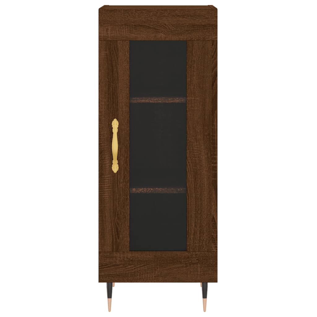 Sideboard Braun Eichen-Optik 34,5x34x90 cm Holzwerkstoff