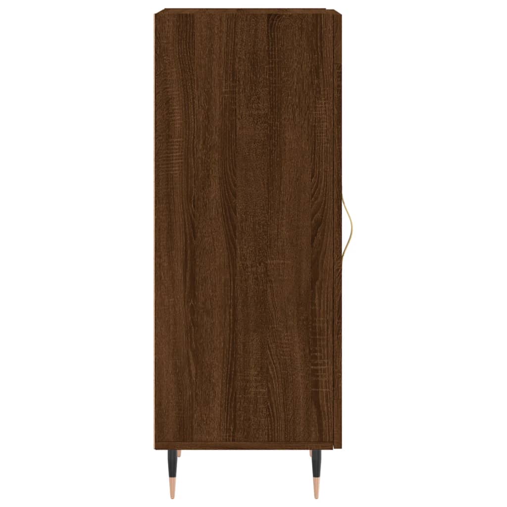 Sideboard Braun Eichen-Optik 34,5x34x90 cm Holzwerkstoff