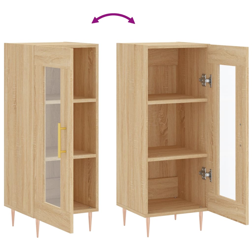 Sideboard Sonoma-Eiche 34,5x34x90 cm Holzwerkstoff