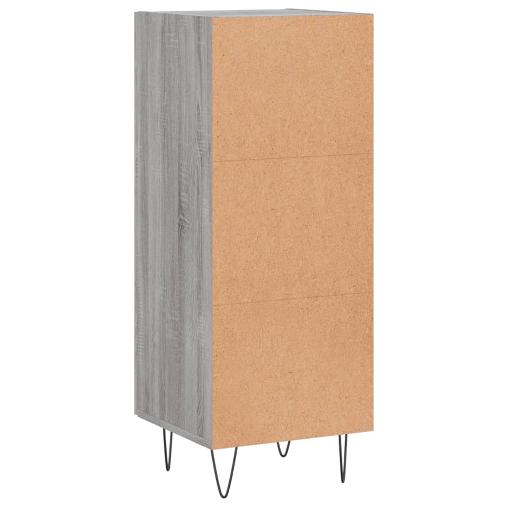 Sideboard Grau Sonoma 34,5x34x90 cm Holzwerkstoff