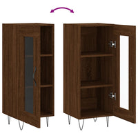 Thumbnail for Sideboard Braun Eichen-Optik 34,5x34x90 cm Holzwerkstoff