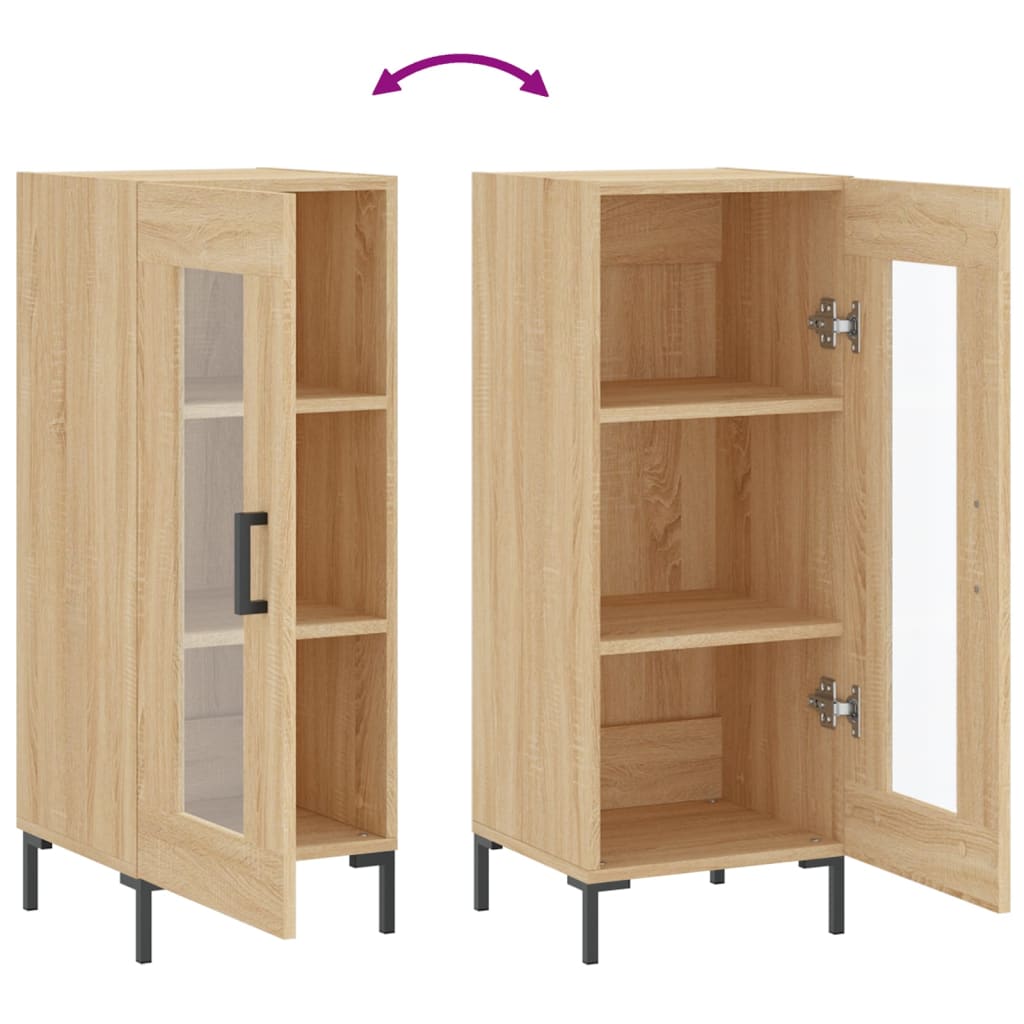 Sideboard Sonoma-Eiche 34,5x34x90 cm Holzwerkstoff