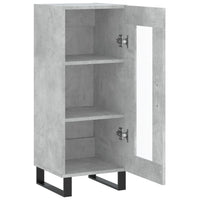 Thumbnail for Sideboard Betongrau 34,5x34x90 cm Holzwerkstoff