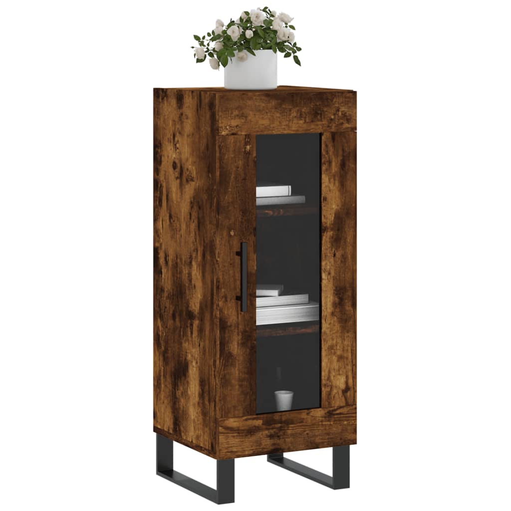 Sideboard Räuchereiche 34,5x34x90 cm Holzwerkstoff