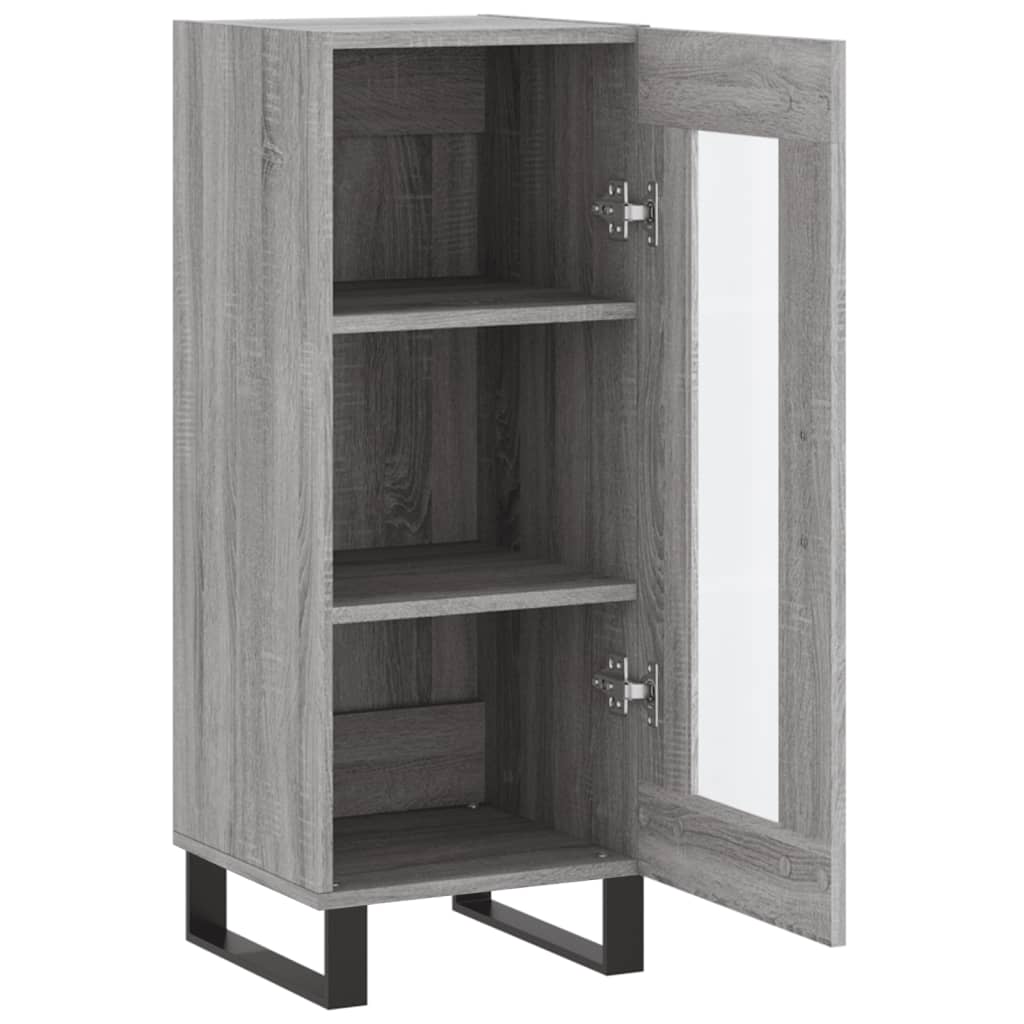 Sideboard Grau Sonoma 34,5x34x90 cm Holzwerkstoff