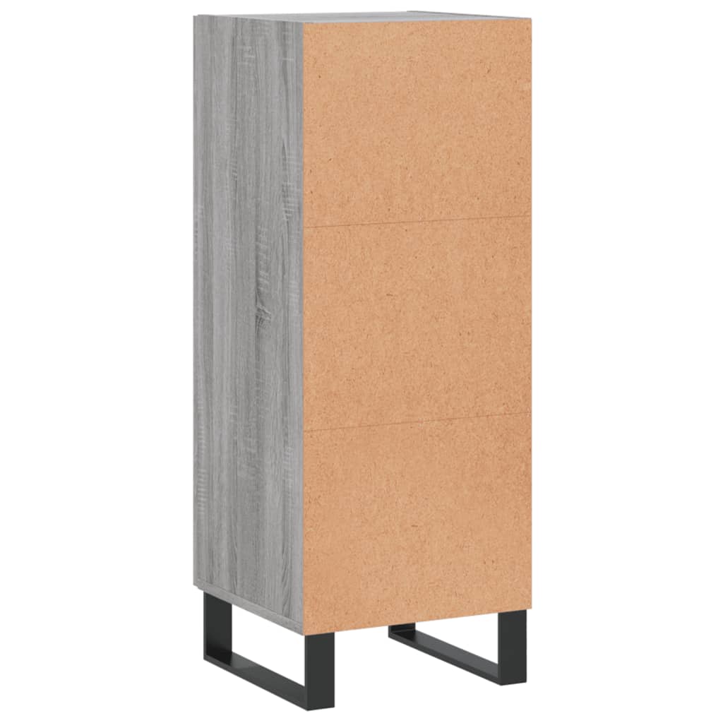 Sideboard Grau Sonoma 34,5x34x90 cm Holzwerkstoff