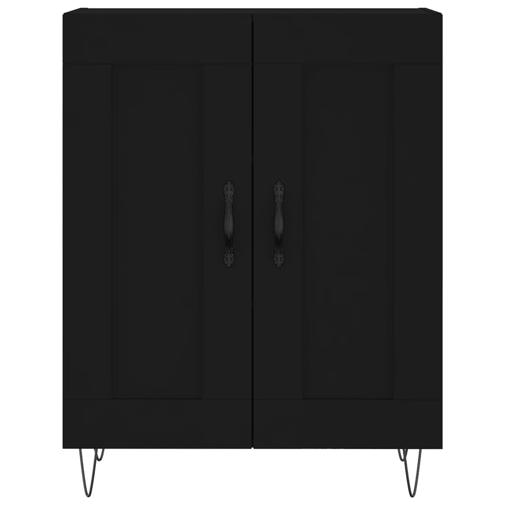 Sideboard Schwarz 69,5x34x90 cm Holzwerkstoff