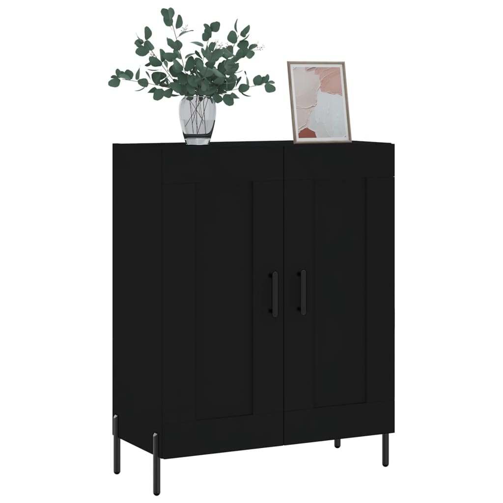 Sideboard Schwarz 69,5x34x90 cm Holzwerkstoff