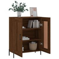 Thumbnail for Sideboard Braun Eichen-Optik 69,5x34x90 cm Holzwerkstoff
