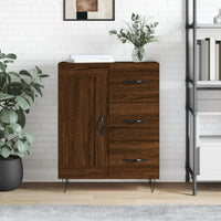 Thumbnail for Sideboard Braun Eichen-Optik 69,5x34x90 cm Holzwerkstoff