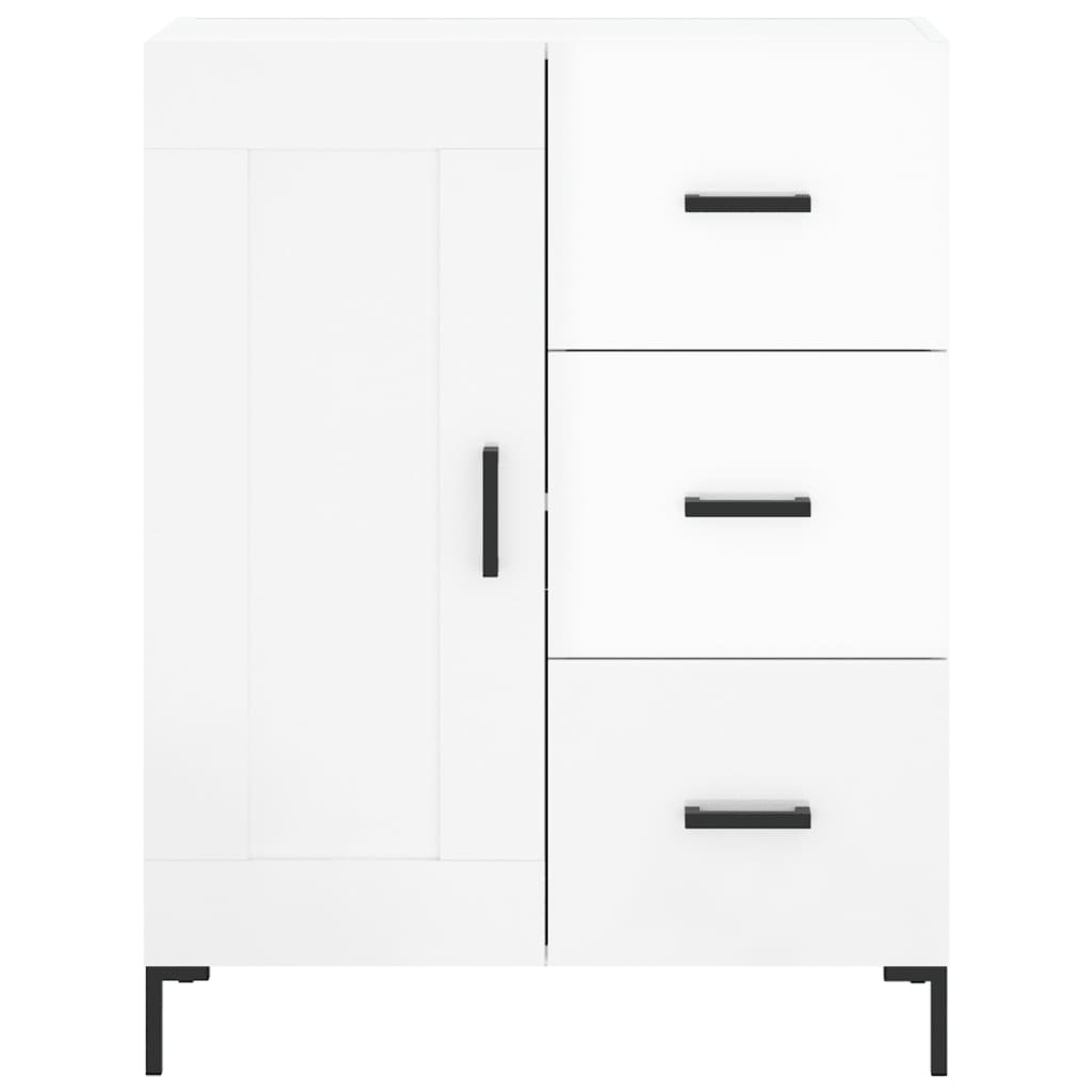 Sideboard Hochglanz-Weiß 69,5x34x90 cm Holzwerkstoff
