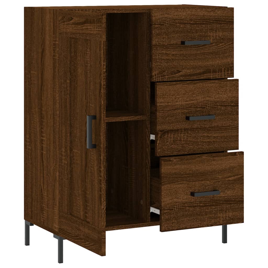 Sideboard Braun Eichen-Optik 69,5x34x90 cm Holzwerkstoff