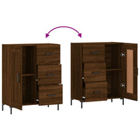 Thumbnail for Sideboard Braun Eichen-Optik 69,5x34x90 cm Holzwerkstoff