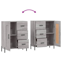 Thumbnail for Sideboard Grau Sonoma 69,5x34x90 cm Holzwerkstoff