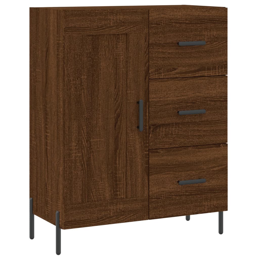 Sideboard Braun Eichen-Optik 69,5x34x90 cm Holzwerkstoff