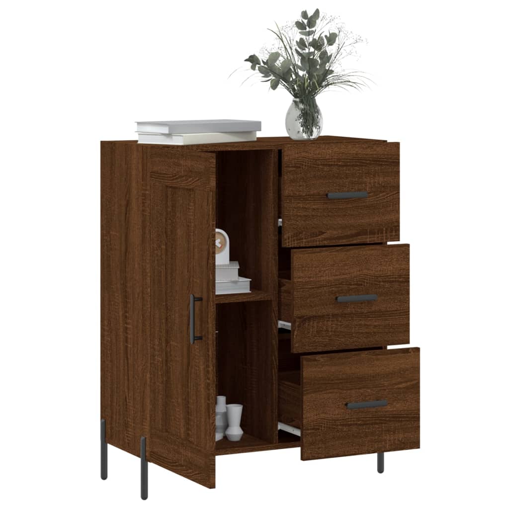 Sideboard Braun Eichen-Optik 69,5x34x90 cm Holzwerkstoff