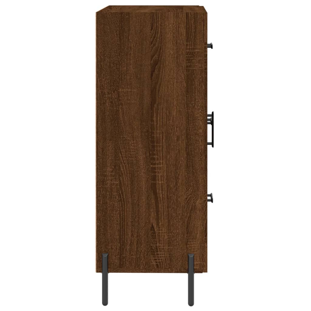Sideboard Braun Eichen-Optik 69,5x34x90 cm Holzwerkstoff
