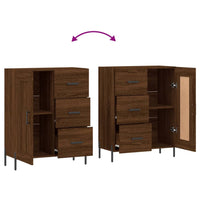 Thumbnail for Sideboard Braun Eichen-Optik 69,5x34x90 cm Holzwerkstoff