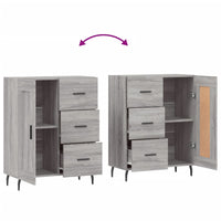 Thumbnail for Sideboard Grau Sonoma 69,5x34x90 cm Holzwerkstoff