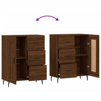 Thumbnail for Sideboard Braun Eichen-Optik 69,5x34x90 cm Holzwerkstoff