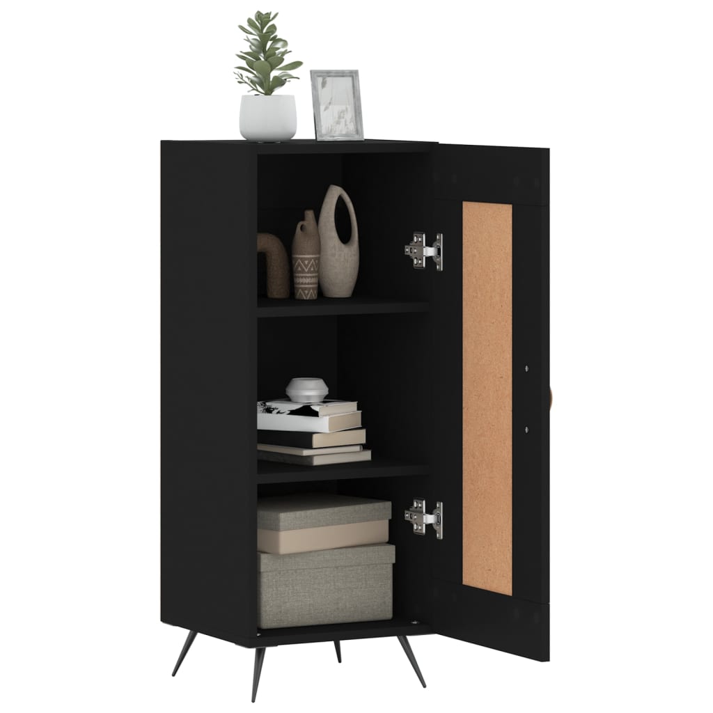 Sideboard Schwarz 34,5x34x90 cm Holzwerkstoff
