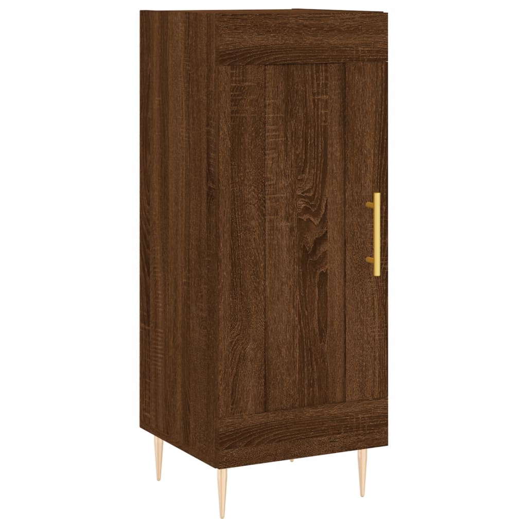 Sideboard Braun Eichen-Optik 34,5x34x90 cm Holzwerkstoff