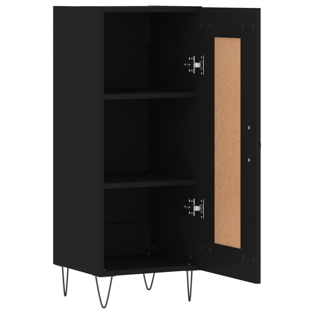 Sideboard Schwarz 34,5x34x90 cm Holzwerkstoff