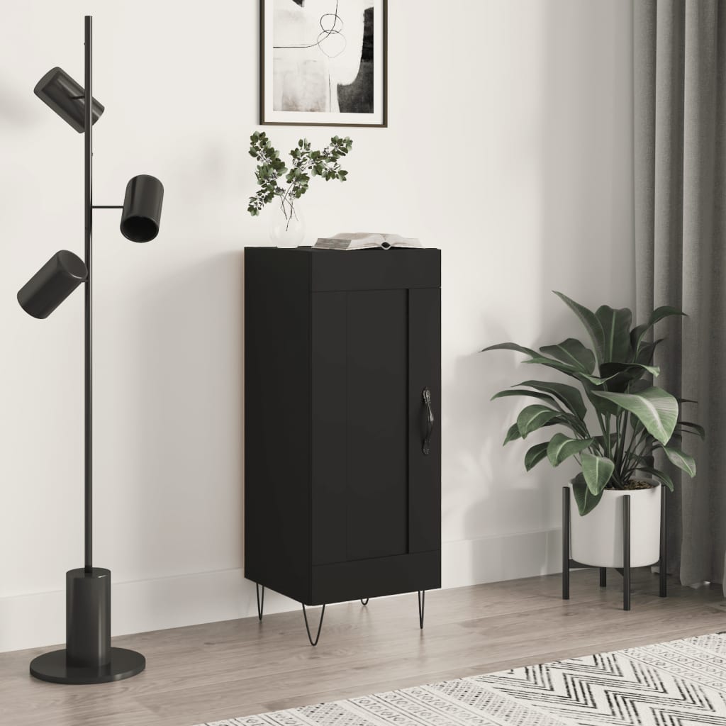 Sideboard Schwarz 34,5x34x90 cm Holzwerkstoff