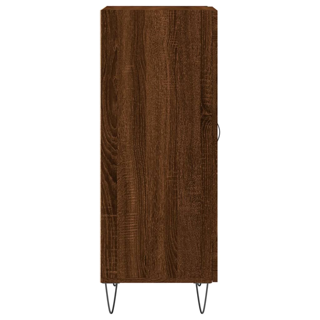 Sideboard Braun Eichen-Optik 34,5x34x90 cm Holzwerkstoff