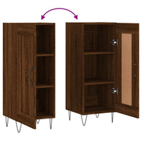 Thumbnail for Sideboard Braun Eichen-Optik 34,5x34x90 cm Holzwerkstoff